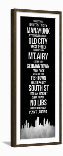 Streets of Philadelphia 2-Lina Lu-Framed Premium Giclee Print