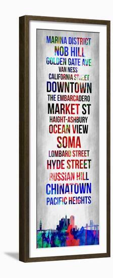 Streets of San Francisco 1-Lina Lu-Framed Premium Giclee Print