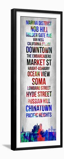 Streets of San Francisco 1-Lina Lu-Framed Premium Giclee Print