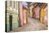 Streets of the medieval town Sighisoara, Transylvania, Romania-Nadia Isakova-Stretched Canvas