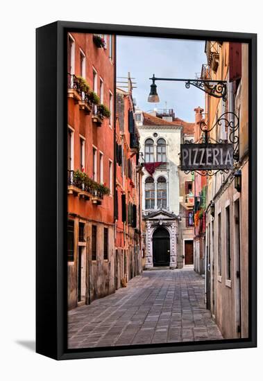 Streets of Venice-Jeni Foto-Framed Stretched Canvas