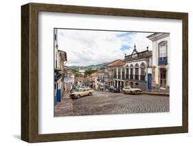 Streets, Ouro Preto, UNESCO World Heritage Site, Minas Gerais, Brazil, South America-Gabrielle and Michael Therin-Weise-Framed Photographic Print