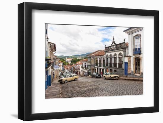 Streets, Ouro Preto, UNESCO World Heritage Site, Minas Gerais, Brazil, South America-Gabrielle and Michael Therin-Weise-Framed Photographic Print