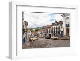 Streets, Ouro Preto, UNESCO World Heritage Site, Minas Gerais, Brazil, South America-Gabrielle and Michael Therin-Weise-Framed Photographic Print