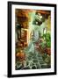 Streets With Tavernas (Pictorial Greece Series)-Maugli-l-Framed Art Print