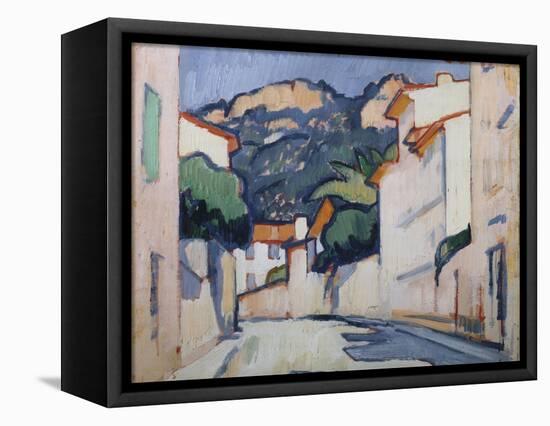 Streetscene, Cassis, C.1913-Samuel John Peploe-Framed Stretched Canvas