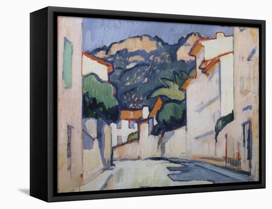 Streetscene, Cassis, C.1913-Samuel John Peploe-Framed Stretched Canvas