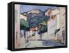 Streetscene, Cassis, c.1913-Samuel John Peploe-Framed Stretched Canvas