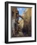 Streetscene in Jerusalem; Strassenscene in Jerusalem-Gustav Bauernfeind-Framed Giclee Print