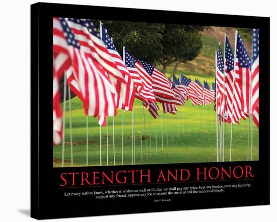 Strength and Honor-SM Design-Stretched Canvas