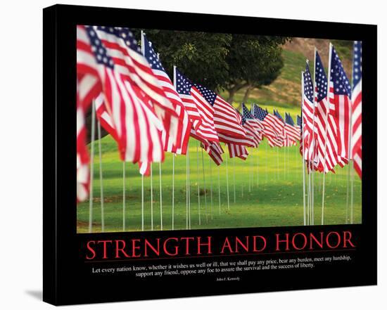 Strength and Honor-SM Design-Stretched Canvas