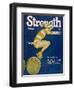 Strength: Girl Ice Skating over Barrels-W.n. Clyment-Framed Photographic Print