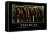 Strength: Inspirational Quote and Motivational Poster-null-Framed Stretched Canvas