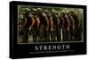 Strength: Inspirational Quote and Motivational Poster-null-Stretched Canvas