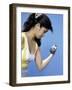 Strength Training with Hand Weights-null-Framed Photographic Print