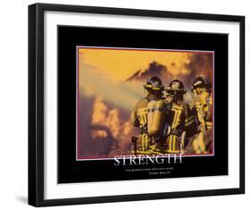 Strength-null-Framed Art Print