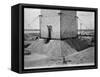 Strengthening the Foundation of Washington Monument-null-Framed Stretched Canvas