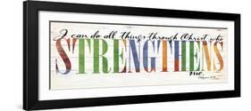 Strengthens-Jace Grey-Framed Art Print