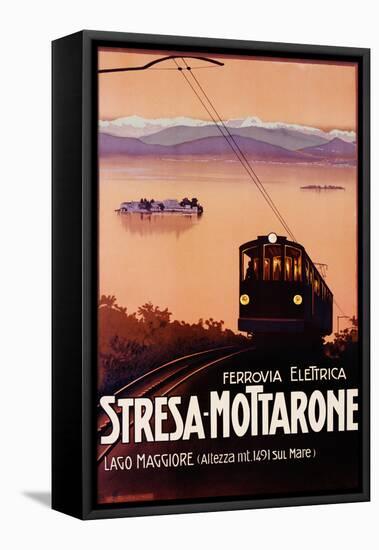 Stresa-Mottarone Poster-null-Framed Stretched Canvas