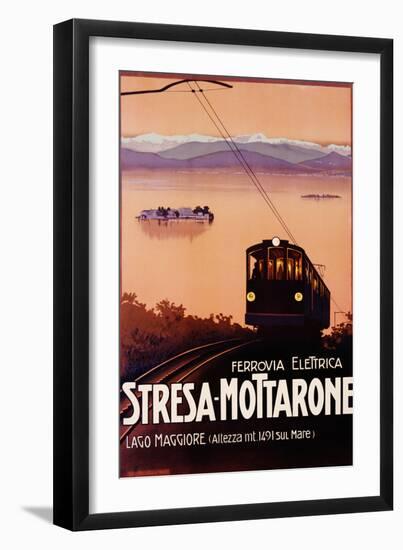 Stresa-Mottarone Poster-null-Framed Giclee Print