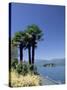 Stresa, with Isola Bella in Background, Lake Maggiore, Piemonte (Piedmont), Italy, Europe-Sergio Pitamitz-Stretched Canvas