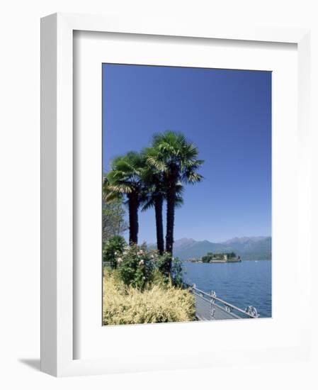 Stresa, with Isola Bella in Background, Lake Maggiore, Piemonte (Piedmont), Italy, Europe-Sergio Pitamitz-Framed Photographic Print