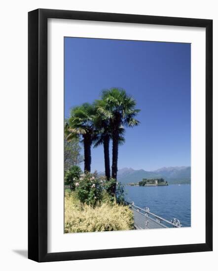 Stresa, with Isola Bella in Background, Lake Maggiore, Piemonte (Piedmont), Italy, Europe-Sergio Pitamitz-Framed Photographic Print