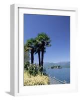 Stresa, with Isola Bella in Background, Lake Maggiore, Piemonte (Piedmont), Italy, Europe-Sergio Pitamitz-Framed Photographic Print