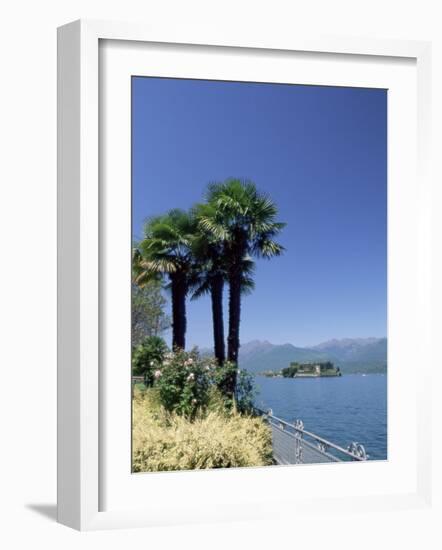 Stresa, with Isola Bella in Background, Lake Maggiore, Piemonte (Piedmont), Italy, Europe-Sergio Pitamitz-Framed Photographic Print