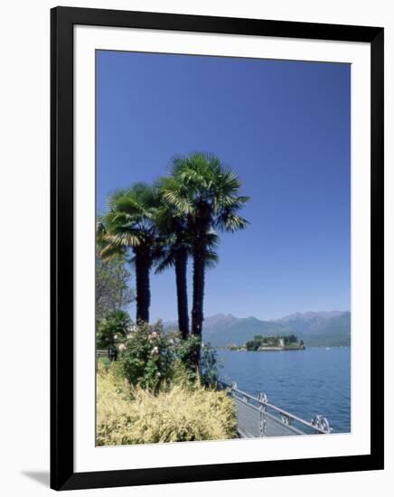 Stresa, with Isola Bella in Background, Lake Maggiore, Piemonte (Piedmont), Italy, Europe-Sergio Pitamitz-Framed Photographic Print