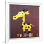 Stretch the Giraffe-Design Turnpike-Framed Giclee Print