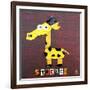 Stretch the Giraffe-Design Turnpike-Framed Giclee Print