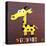 Stretch the Giraffe-Design Turnpike-Stretched Canvas
