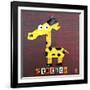 Stretch the Giraffe-Design Turnpike-Framed Giclee Print