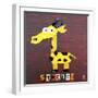 Stretch the Giraffe-Design Turnpike-Framed Giclee Print