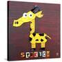 Stretch the Giraffe-Design Turnpike-Stretched Canvas