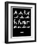 #Stretch-null-Framed Art Print