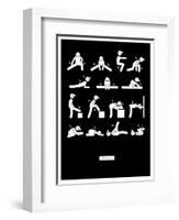 #Stretch-null-Framed Art Print