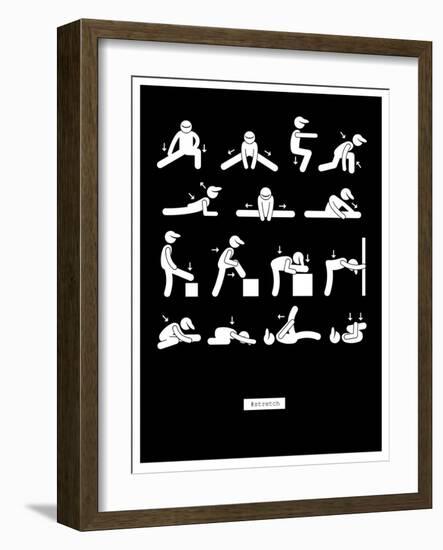 #Stretch-null-Framed Art Print