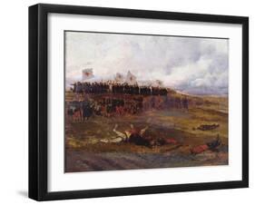 Stretcher-Bearers on the Battlefield During the Siege of Paris-Jean-Baptiste Edouard Detaille-Framed Giclee Print