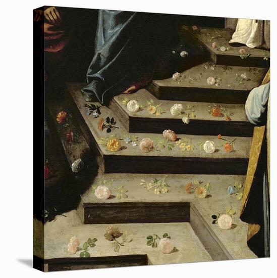 Strewing Flowers-Francisco de Zurbarán-Stretched Canvas