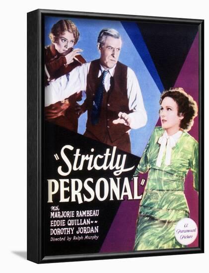 Strictly Personal - Movie Poster Reproduction-null-Framed Photo