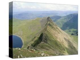 Striding Edge, Helvellyn, Lake District National Park, Cumbria, England, United Kingdom-Lee Frost-Stretched Canvas