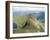 Striding Edge, Helvellyn, Lake District National Park, Cumbria, England, United Kingdom-Lee Frost-Framed Photographic Print