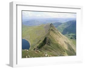 Striding Edge, Helvellyn, Lake District National Park, Cumbria, England, United Kingdom-Lee Frost-Framed Photographic Print