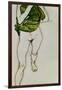 Striding Torso in Green Shirt, 1913-Egon Schiele-Framed Giclee Print