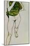 Striding Torso in Green Shirt, 1913-Egon Schiele-Mounted Giclee Print