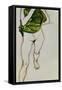 Striding Torso in Green Shirt, 1913-Egon Schiele-Framed Stretched Canvas