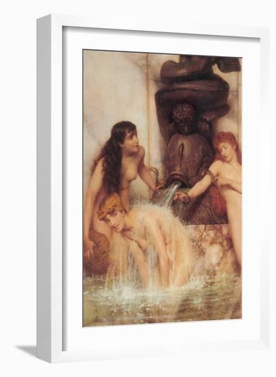 Strigils and Sponges-Sir Lawrence Alma-Tadema-Framed Art Print