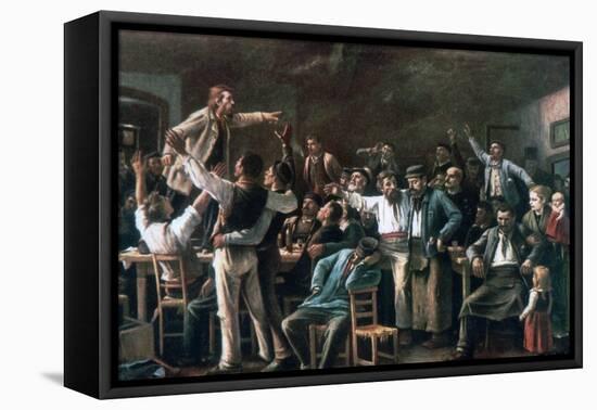 Strike, 1895-Mihaly Munkacsy-Framed Stretched Canvas